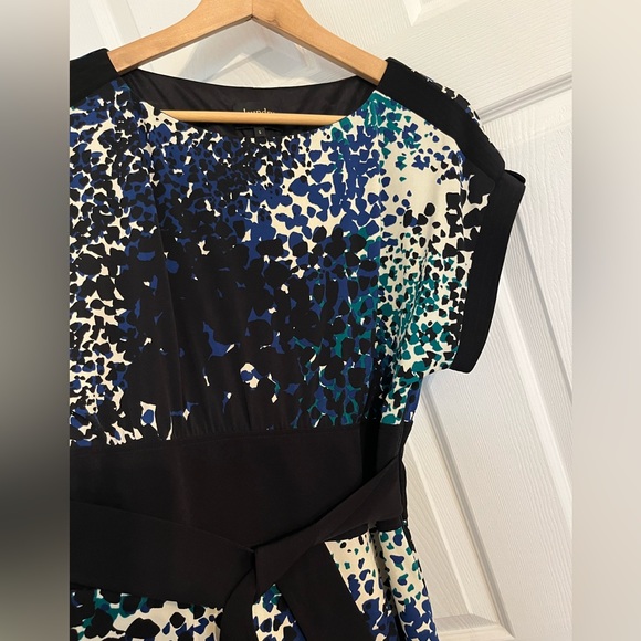 Laundry by Shelli Segal dress midi dress with tie sash black band waist - Picture 5 of 5